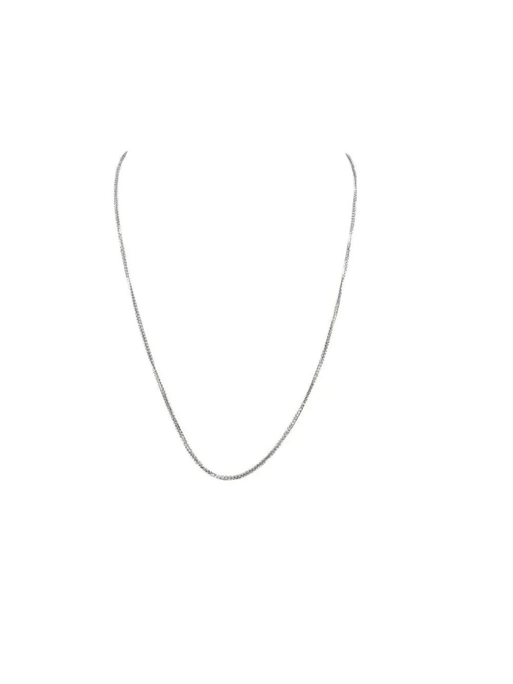 Solid 999 Fine Silver Chopin Chain Necklace 1.2mm 18